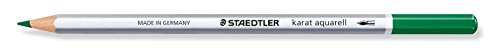 Preisvergleich Produktbild Staedtler 125-5 karat aquarell Farbstift, wasservermalbar, 6 Stück im Kartonetui, grün