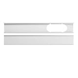 ❤ Usar la cinta para sellar los espacios entre la placa y el borde de la ventana. La cinta se puede cortar según sea necesario. El paquete incluye: 2 placas, 1 cinta, 2 tornillos.