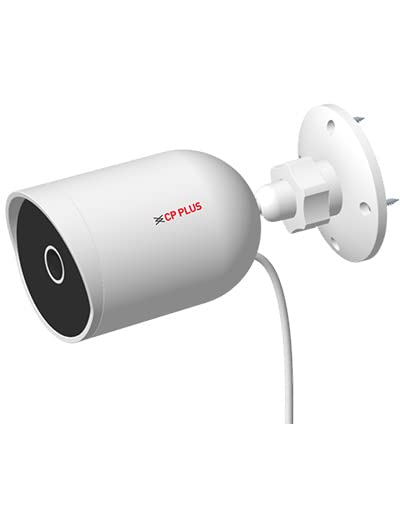 CP PLUS 4MP Bullet Wireless Security Camera | 1440P Resolution | Motion Detection | Two Way Talk | Night Vision | Supports Alexa & Ok Google | IR Distance of 15 Mtr., IP65, White - CP-V41A