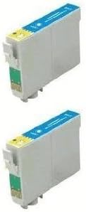2 x T0482 Cyan Compatible Ink Cartridges for Epson Stylus Photo R200 R220 R300 R300M R320 R325 R340 R350 RX500 RX600 RX620 RX640