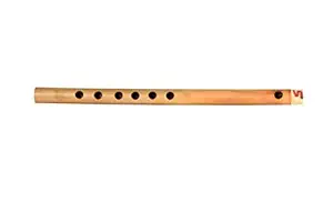 Kannan Musical Instruments Light Music Side Flute, 6 Holes (scale 5), Sandal with brown