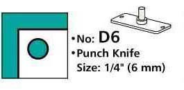 oesen24. de M70 C-d6 6 mm agujero de cuchillo para redondeador perforadores/