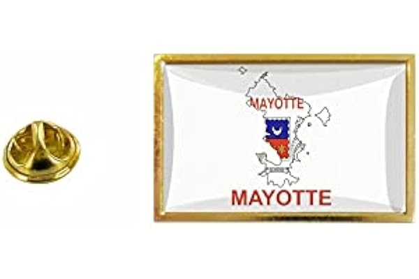 Akachafactory pins pin Badge pin's Drapeau Pays Carte departement Mayotte