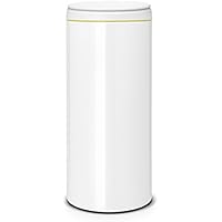 Brabantia FlipBin 106866 - Cubo de basura, 30 l, tapa gris, cuerpo de color blanco