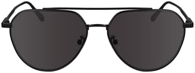 Calvin Klein Unisex Adult Sunglasses CK24100S - Matte Black with Solid Smoke Lens