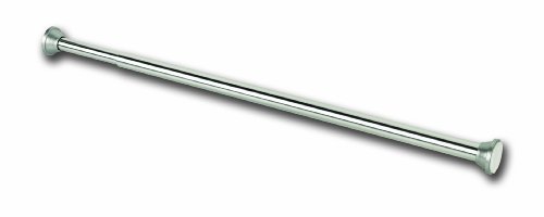 ALU DUSCHVORHANGSTANGE 105 cm – 180 cm SILBER CHROM GLÄNZEND TELESKOPSTANGE! SPRING SHOWER ROD! - 3