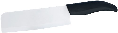 Rosenstein & Söhne Nakiri-Keramik-Hackmesser, 15-cm-Klinge (weiß)