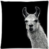 B Lyster shop Cotton Linen Decorative Throw Pillow Case Cushion Cover Hipster Llama Lama pillow cases 18 x 18