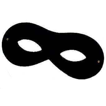 Maske Stoffbrille, schwarz