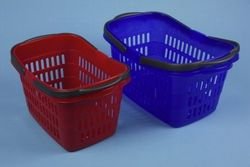 Einkaufskorb mit 2 Griffen, klein, 39x24x23cm (Farbe zufällig, 1 Stück)