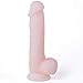 Produktbild KIWG Realistischer Dildo,Mit Starkem Saugnapf Sexspielzeug,Weicher äußerer und Fester Penis mit starkem Saugnapf, bringen Orgasmus und Vergnügen hervor,Flesh