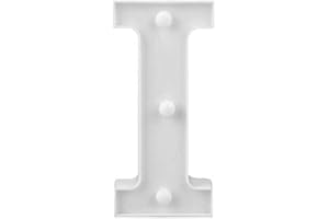 KOPPER-24 LED Deko Buchstaben - 22 cm A-Z - mit warmen Licht - Lampe beleuchtet Hinstellen Hochzeit Schriftzug Wort Love Home Batterie Lechtdeko Alphabet Ja Liebe Romantisch Wohnzimmer Bar Leuchtbuchstaben (I)