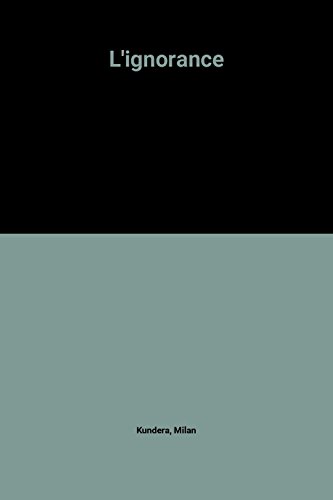 couverture de : ignorance (L')