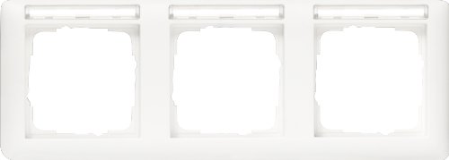 Preisvergleich Produktbild Gira 109327 Abdeckrahmen 3-fach beschriftbar, waagrecht, Reinweiß seidenmatt
