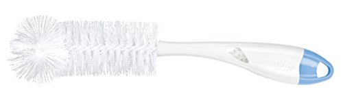 NUK 10256279 – Flaschenbürste mit integrierter Saugerbürste im ergonomischen Griff, für Flaschen und Sauger, 1 Stück, Farbe nicht frei wählbar - 2