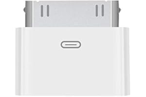 WORLDBOYU Lightning to 30 Pin Adapter Charging Sync Connector 8 Pin Female to 30 Pin Male Adapter Adapter for Select iPhone, iPad and iPod Models (White)