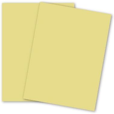 Domtar Colors - Earthchoice CANARY - 8.5 x 11 Card Stock Paper - 110lb Index - 250 PK by Domtar Colors