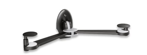 Preisvergleich Produktbild Manhattan Flexibles Wandhalterungssystem für Audio- / Videokomponenten 460736 schwarz