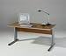 Produktbild iovivo Schreibtisch Topeka, Office Grau mit C-Füßen 120X80CM