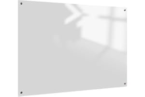 Tableau Blanc Verre Solid Blanc Magnétique 90x120 cm | Tableau blanc SAM creative | Tableau blanc design en verre
