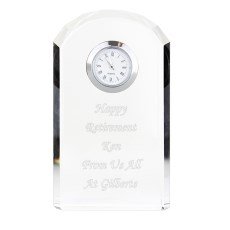 Personalised Crystal Clock by C.P.M.