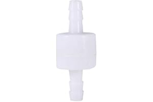 FTVOGUE 6mm Válvula de retención de plástico en línea Fuel Oil Water Gas Air One Way Sin retorno Durable Accesorios DIY