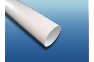 K-TECH-PRO Tubo di ventilazione rotondo in PVC, tubo di scarico, Ø 150, lunghezza 1 m