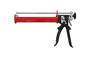 Drona Internationals Dual Cartridge Profession Caulking Gun Silicone Glue gun Repair Heat Tools for Wall/Floor sealant Tile Construction Tool Chemical Dispenser Re-Baring Caulking Gun (Multicolor)