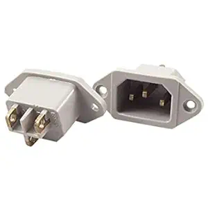 Pmw - WHITE COLOUR SOCKET - Rice Cooker C14 Power Sockets Replacement - AC 250V - 10A - Rice Cooker Socket - 2 Pieces