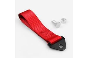 MSA Motorsportandaccessories© NYLON RACING TOW STRAPS RED RECOVERY JDM DRIFT TRACK RALLY CAR