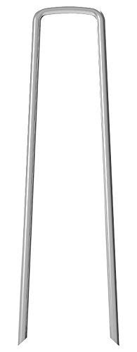 Herrman Pinzas para Grapas de jardín galvanizadas, 500 x 6 Pulgadas, Grapas de Suelo en Forma de U, Grapas de Tela Resistente de Acero antioxidante, Calibre 11 (3,0 mm) (SodStaple_11Ga_AR500)
