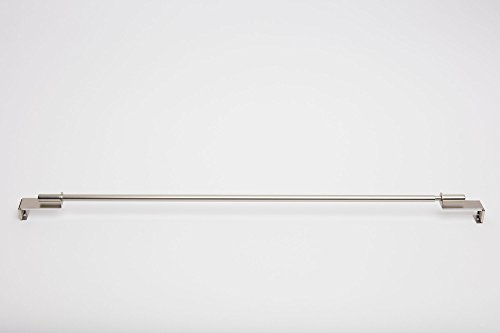 Spannvitrage Gardinenstange Edelstahl verschiedene Größen ausziehbar ohne Bohren (60-90 cm) - 2