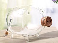 Carlo Milano Deko XL Sparschwein aus glas, 21 cm - 7
