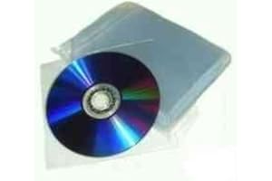 DRAGRONTRADING 50 x Dragon Trading Premium CD DVD Blu-ray Disc 120 Micron Plastic Wallets Sleeves with Flap – Durable Sleeves for 1 Disc