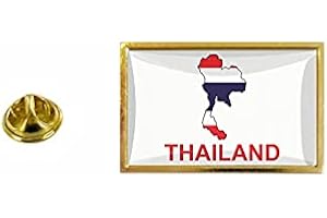 Akachafactory Pin Pin Badge Pin Bandiera Paese Carta T Thailandia