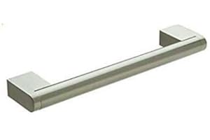 BSM MARKETING Maniglia per porta dell'armadio da cucina, in acciaio inox spazzolato (1, 256 mm)