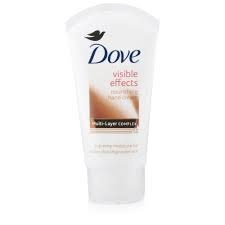 THREE PACKS of Dove Care Hand CREAM Visible Effects 75ml