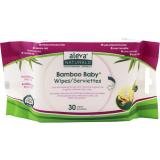 Aleva Naturals, Bamboo Baby Wipes, Scented, 30 Wipes