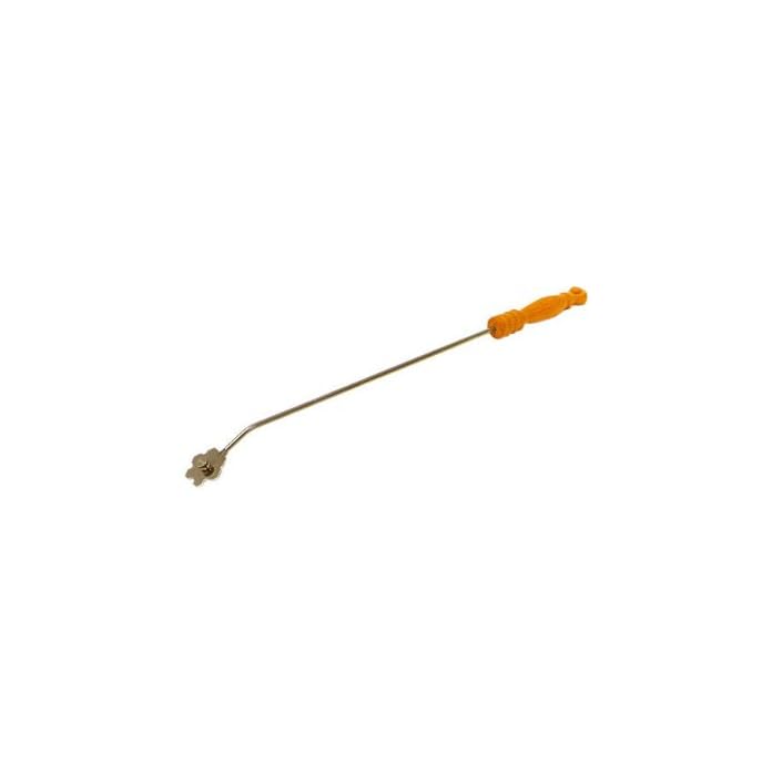 Thros Reinigungswerkzeug Zur Grillreinigung Edelstahl Schaberkopf Holzgriff