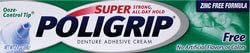 Super PoliGrip Denture Adhesive Cream, Free 2.4 oz (68 g)