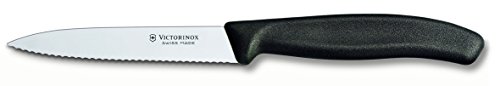 Victorinox 6.7733 Gemüsemesser SwissClassic Wellenschliff 10 cm, schwarz