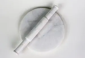 White Marble Chakla/Rolling Board/Roti Maker (1.5)