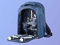 Xcase Thermo-Picknick-Rucksack mit Kühlfach, bestückt für 2 Personen - 7