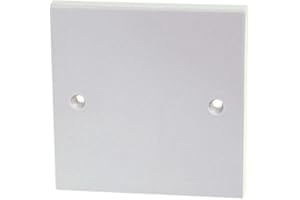 NCaan 2pk Single Blanking Plate, 1 Gang, White (Blanking Plate 1 Gang)