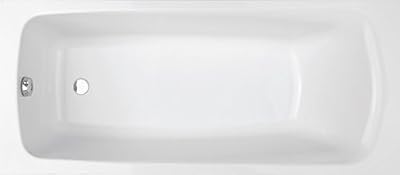 Jacob Delafon E6115-00 Brive Baignoire Rectangulaire, Blanc