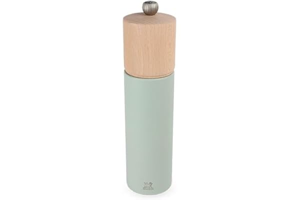 PEUGEOT - Moulin à Sel Boreal 21 cm - Réglage Classique - En Bois De Hêtre Labellisé PEFC - Fabrication Française - Coloris Vert Sauge
