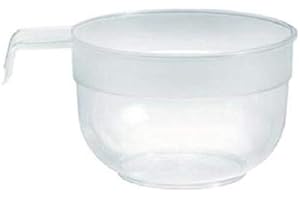 POLOPLAST PZ 50 TAZZA CC 200 IN PLASTICA TRASPARENTE PER CAFFE' CAPPUCCINO E CIOCCOLATE CON MANICO TAZZINA KRISTAL CLEAR