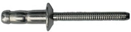6.5 x 18.5 mm Pack of 250 Steel Steel Dual Lock High Solid structure Blind Rivets Flat Head Dichtnieten Studs