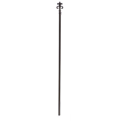 FleurDeLis Kupfer, Fahnenmast mit Deko-Ornament Kreuzblume