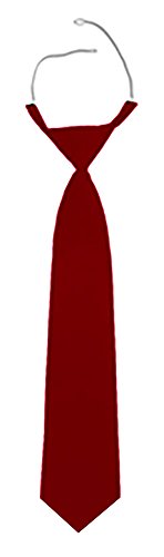 Krawatte / Sicherheits-Krawatte / Security-Krawatte - mit Gummizug - Farbe rot, elegantes Satin-Finish